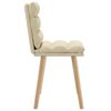vidaXL Sillas de comedor 2 unidades tela color crema