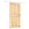 vidaXL Puerta Corredera Natural y Blanco 100 x 210 cm