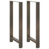 vidaXL Patas para mesa de bar de acero natural (2 unidades, 60 x 110-111 cm)
