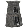 vidaXL Cestas de gatos 3 uds con cojines sauce natural gris 47x34x60cm