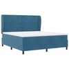 vidaXL Cama tipo Box Spring Azul Oscuro 200 x 180 cm Poli&eacute;ster
