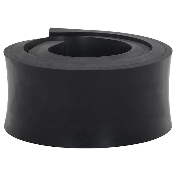 vidaXL Borde de goma para quitanieves negro 100x10x2 cm