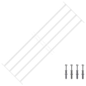 vidaXL Reja de Seguridad para Ventanas con 4 Barras Transversales