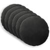 vidaXL Coj&iacute;n con almohada HEERLEN 6 uds. Negro Terciopelo