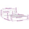 vidaXL Estructura de cama Viana sin colch&oacute;n cuero sint&eacute;tico capuchino 120x200cm