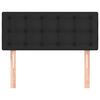 vidaXL Cabecero de cuero sintético negro 90x5x78/88 cm