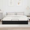vidaXL Estructura de Cama Ottoman Roble Negro 203 x 160 x 25 cm