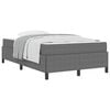 vidaXL Estructura de cama con colch&oacute;n Gris Claro 120 x 190 cm tela