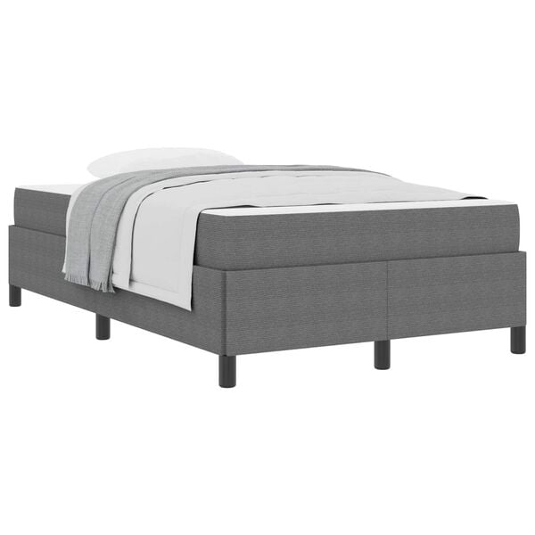 vidaXL Estructura de cama con colch&oacute;n Gris Claro 120 x 190 cm tela