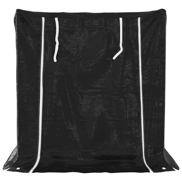 vidaXL Le&ntilde;ero cubierta lluvia 100,5x100,5x110,5 cm acero galvanizado