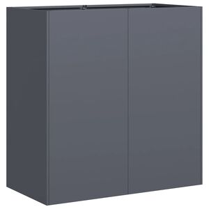 vidaXL Jardinera de acero laminado en fr&iacute;o antracita 80x40x80 cm
