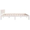 vidaXL Estructura de cama sin colchón madera de pino blanco 200x200 cm