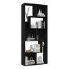 vidaXL Estanter&iacute;a librer&iacute;a madera contrachapada negro 67x24x161 cm