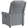 vidaXL Sillón reclinable de masaje de tela gris claro