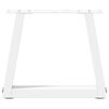 vidaXL Patas para mesa de centro en forma de V (2 unidades), color blanco, 30 x (30-31,3) cm, acero