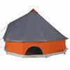 vidaXL Tienda familiar tipi 12 personas impermeable gris naranja