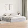 vidaXL Cama con almacenamiento Gris Sonoma 200 x 200 cm