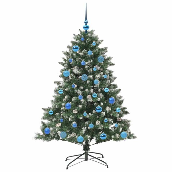 vidaXL &Aacute;rbol de Navidad artificial Verde 150 cm PVC, Pl&aacute;stico y Acero