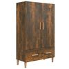 vidaXL Aparador madera contrachapada roble ahumado 70x31x115 cm