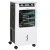 vidaXL Enfriador de aire m&oacute;vil 3 en 1 blanco negro 73x38x30,5 cm 80 W