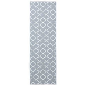 vidaXL Pasillo de alfombra ORIZ 1150 gsm Gris y blanco