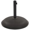 vidaXL Base de sombrilla de hormig&oacute;n redonda negra 20 kg