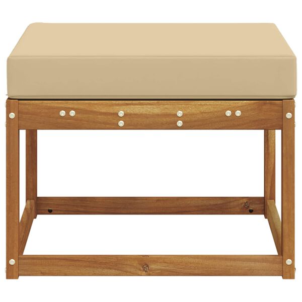 vidaXL Reposapi&eacute;s de exterior Madera de Acacia S&oacute;lida Natural