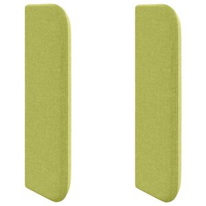 vidaXL Oreja de cabecero Verde tela