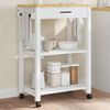 vidaXL Carrito de cocina MONZA madera maciza de pino 60x40x88,5 cm