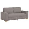 vidaXL Sof&aacute; de 2 plazas gris topo 180x78x84 cm tela