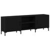 vidaXL Conjunto de mueble de TV 150 x 30 x 50 cm Roble Negro