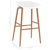 vidaXL Mesa alta y taburetes de bar de 5 piezas blanco