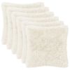vidaXL Funda de almohada 6 pcs HEERLEN Blanco 40 x 40 cm Fleece PV