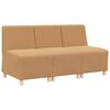 vidaXL Unidad de Sof&aacute; Modular sin Brazos 3 uds. Beige