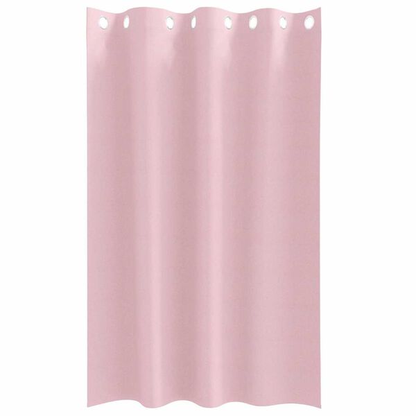 vidaXL Cortinas Opacas con Anillas 2 pcs Rosa Beb&eacute; 175 x 140 cm