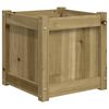 vidaXL Jardinera madera maciza de pino impregnada 40x40x40 cm