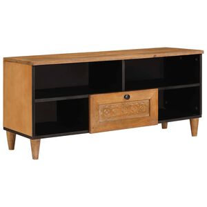 vidaXL Mueble de TV con caj&oacute;n 100 x 33 x 46 cm Madera de mango maciza