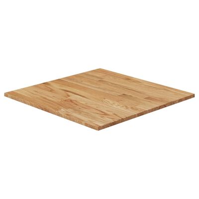 vidaXL Tablero de mesa cuadrado madera roble marrón claro 70x70x1,5 cm