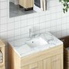 vidaXL Lavabo de ba&ntilde;o rectangular cer&aacute;mica blanco 39x30x18,5 cm