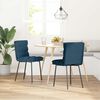 vidaXL Sillas de comedor 2 unidades terciopelo azul