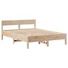 vidaXL Estructura de cama sin colch&oacute;n madera de pino blanca 140x200 cm