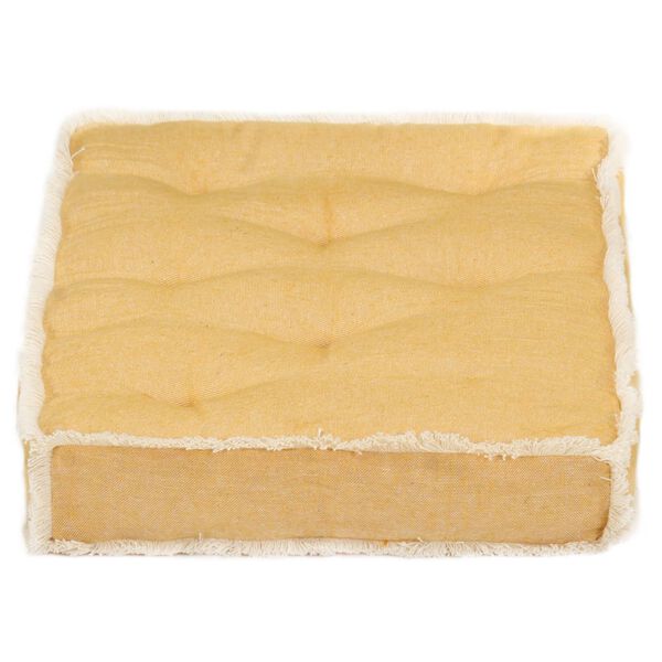 vidaXL Coj&iacute;n para sof&aacute; de palets amarillo 73x40x7 cm