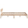 vidaXL Estructura de cama sin colch&oacute;n madera maciza 140x200 cm