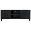 vidaXL Mueble para TV metal estilo industrial negro 120x35x48 cm