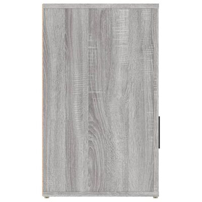 vidaXL Mesita de noche madera contrachapada gris Sonoma 50x36x60 cm