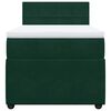 vidaXL Cama box spring con colch&oacute;n terciopelo verde oscuro 100x200 cm