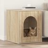 vidaXL Casa para Gatos Sonoma 53 x 52 x 62 cm Madera de ingenier&iacute;a