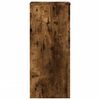 vidaXL Soportes de plantas 2 uds madera roble ahumado 30x30x70 cm