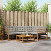 vidaXL Conjunto de sof&aacute;s de exterior 5 pcs Gris Natural y Claro