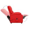 vidaXL Sill&oacute;n elevable cuero sint&eacute;tico rojo